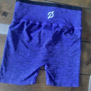 Peloton‎ Women's Purple High Waist Bike Shorts Stretch Workout